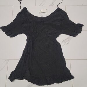 NWT - womens black thin ekouaer pool cover